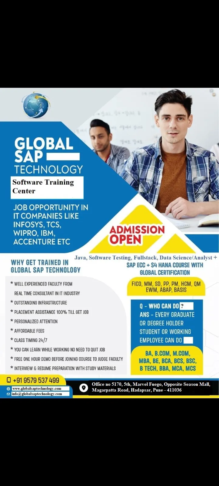 SAP FICO, MM, ARIBA, SD, ABAP, PP - Global SAP Technology